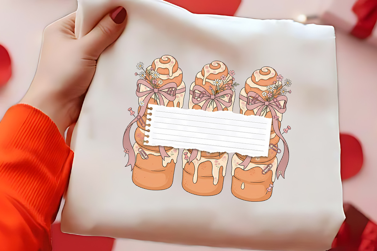 Custom Name Cinnamon Rolls PNG, a Seasonal Illustration by CrexoraLab (Photo 2 of 4)