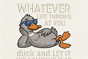 Funny Duck Quote PNG, an Object Illustration by DreamCafeArt (Thumbnail 1 of 6)