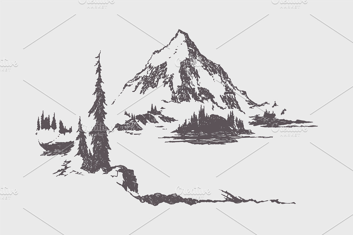 High detail mountain landscapes, an Illustration by TheMountBirdStudio (Photo 2 of 9)