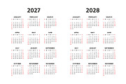 Calendar 2021, 2022 and 2028, an Icon by Volyk (Thumbnail 5 of 5)