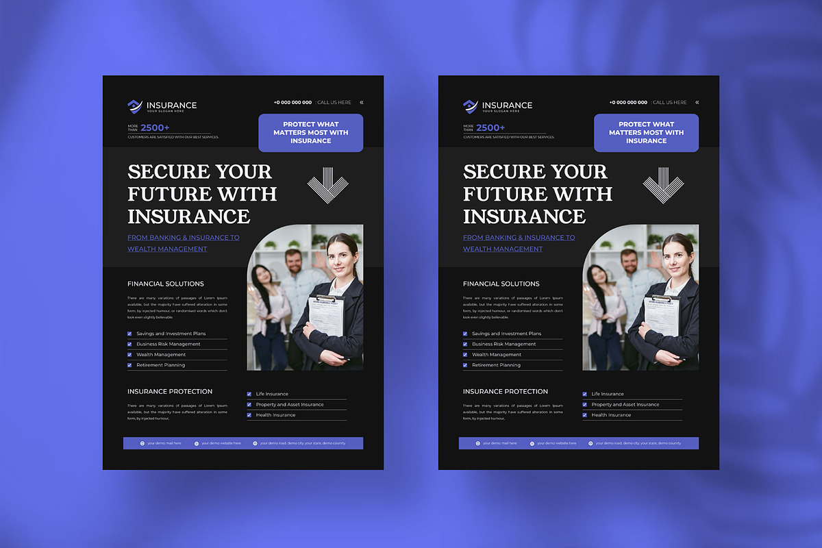 Insurance flyer, a Flyer Template by Tanmoy Topu (Photo 3 of 6)