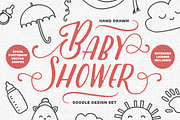 Baby Shower Design Set, a Decorative Illustration by Chelovector (Thumbnail 1 of 4)