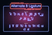 Neonova - Neon Retro Style Font, a Sans Serif Font by PuriCreative (Thumbnail 3 of 9)