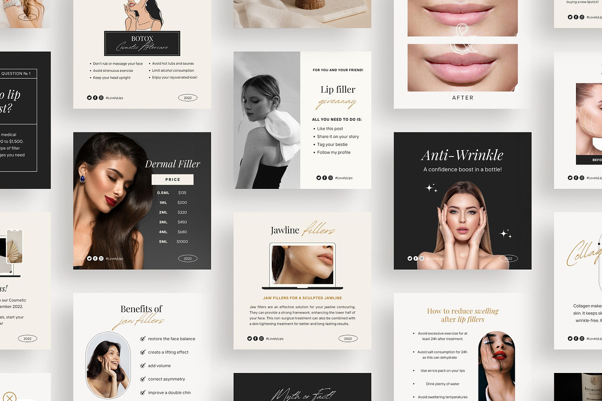 Aesthetic Nurse Injector templates, a Social Media Template by LiliesandBerries (Photo 11 of 23)