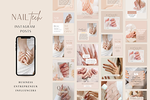 Nail Salon Instagram Template CANVA