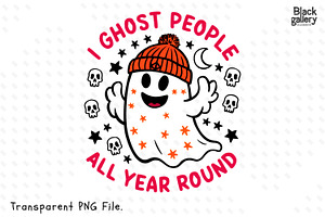 Retro Halloween Ghost Sublimation