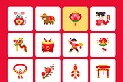 120 Chinese New Year Icons Bundle, an Emoji Icon by Brickclay (Thumbnail 9 of 11)