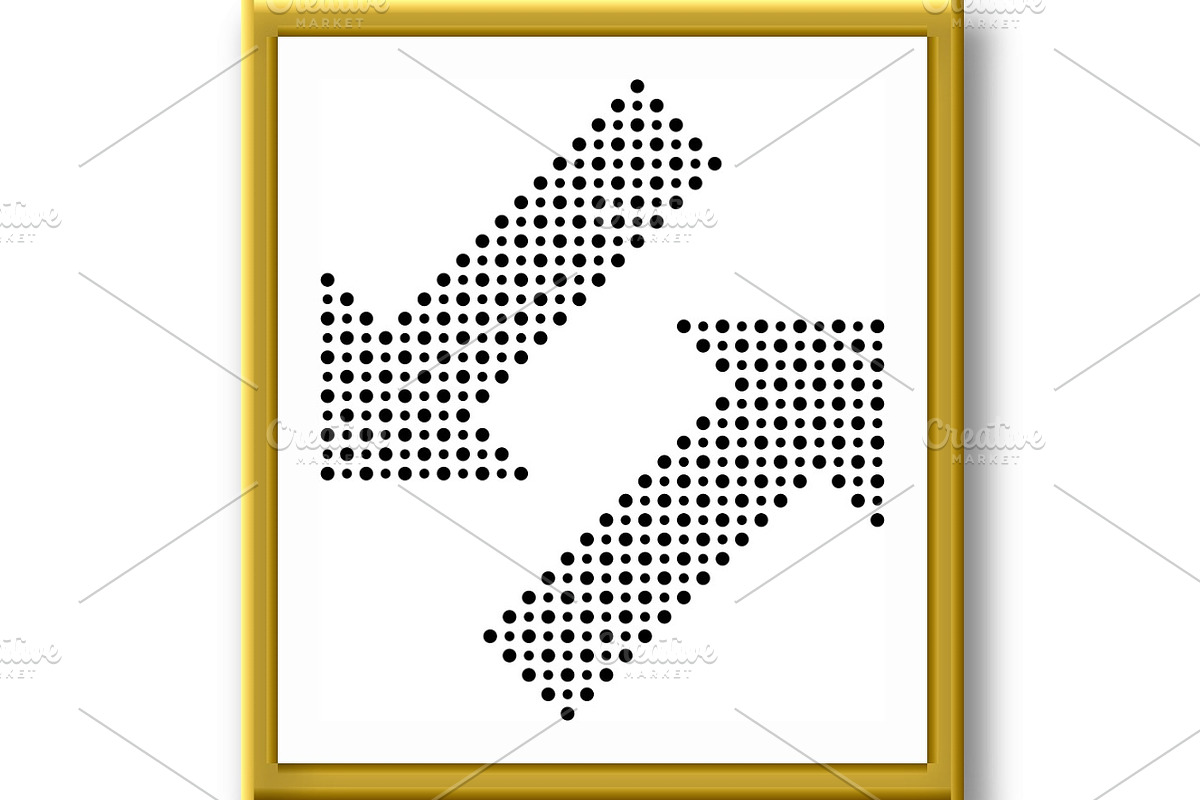 Fine Vector Dotted Black Arrows, a Texture Graphic by FineArtStudio (Photo 2 of 3)