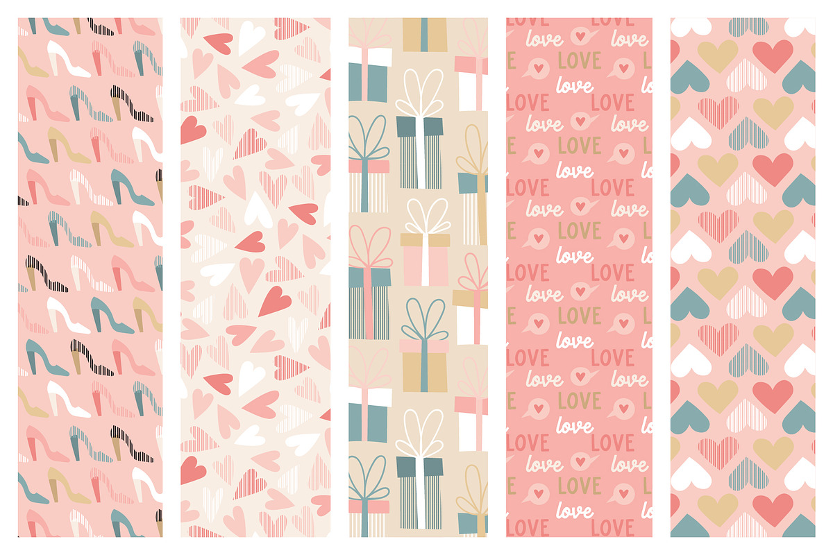 Happy Valentine's day heart bundle, a Pattern Graphic by RevolutionizZed (Photo 8 of 13)