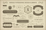 Vintage Typographic Design Elements, an Object Graphic by Vasya Kobelev (Thumbnail 4 of 5)