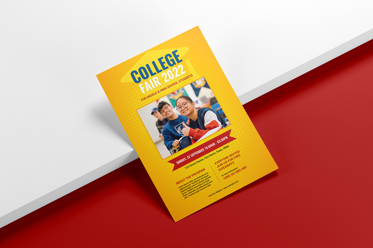 College Fair Flyer Template preview 3