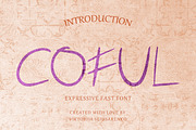 COFUL - expressive fast font, a Handwritten Font by CHIMERA (Thumbnail 1 of 9)