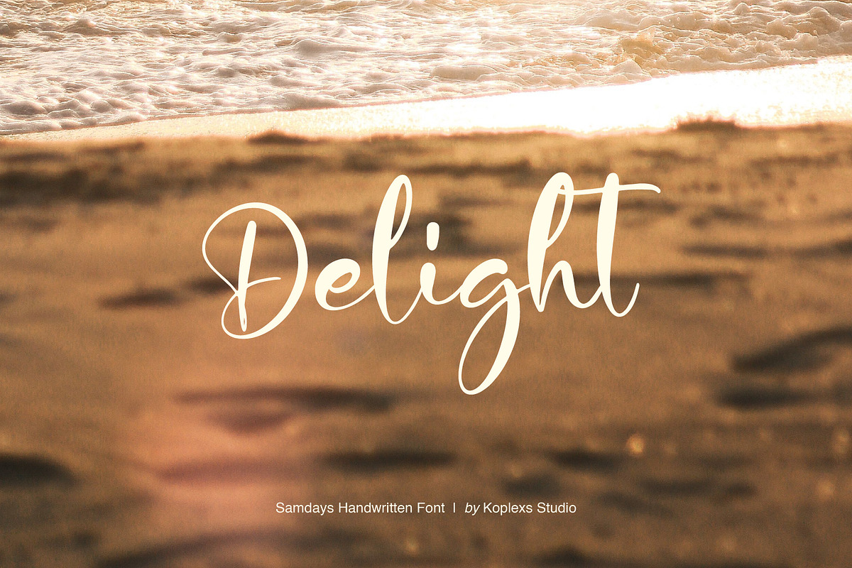 Samdays Font Handwritten Script, a Script Font by Koplexs Studio (Photo 4 of 10)