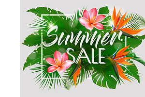 Hot Summer Sale Background