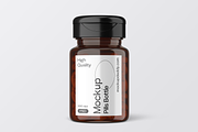Mini Pill Bottle Mockup with Cap, a Cups & Container Mockup by Mockupdaddy (Thumbnail 3 of 27)