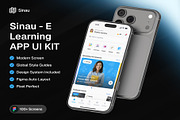 Sinau - E-Learning App UI Kit, an UI Kit Template by Lumina_ui_ux202 (Thumbnail 1 of 8)