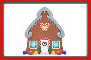 Printable Gingerbread House Builder, an Object Graphic by The Digital Prop Shop (Thumbnail 2 of 7)