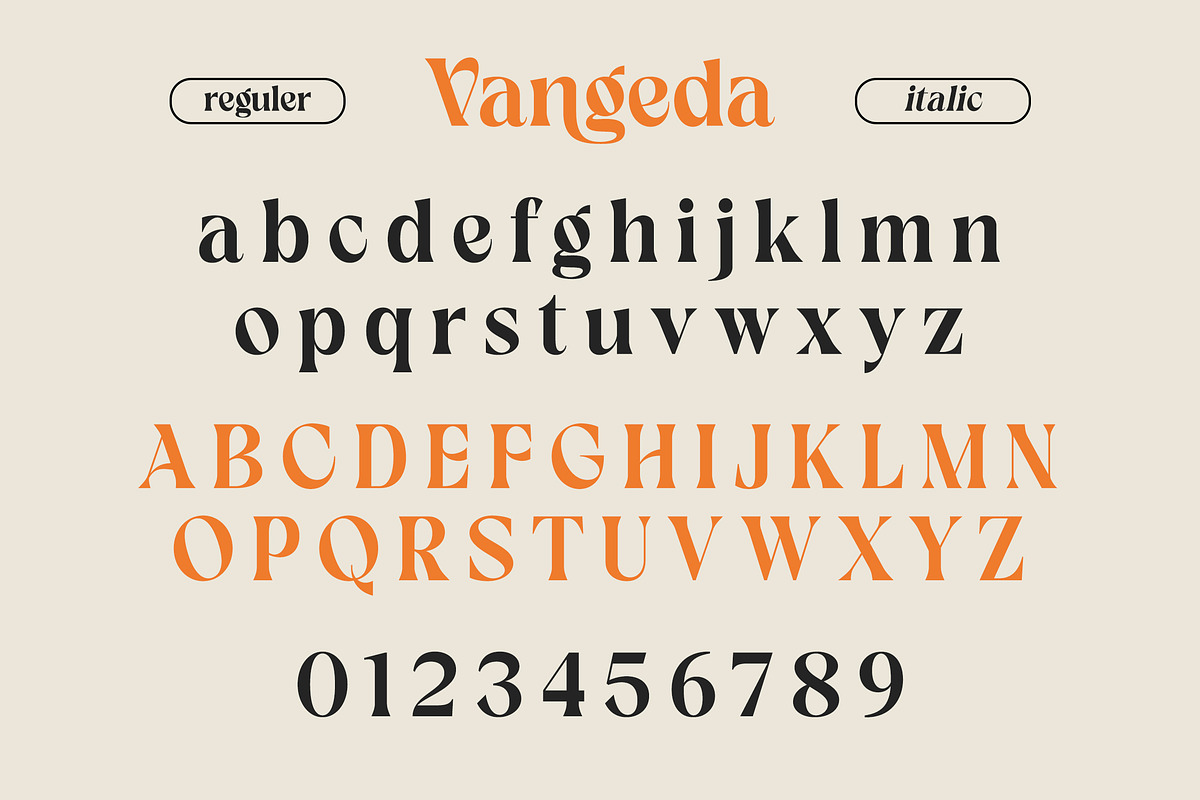 Vangeda - Modern Serif Font, a Font by agnyhasyastudio (Photo 6 of 9)