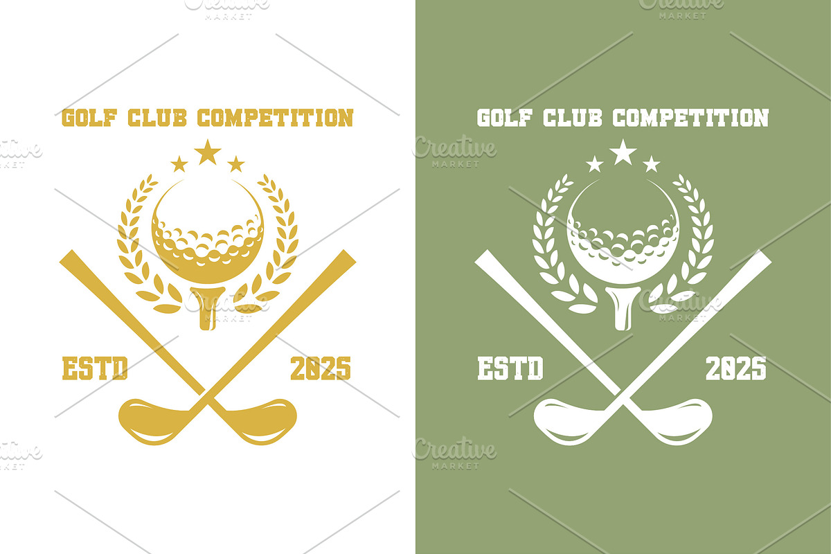 Golf Competition Logo Design Icon, a Branding & Logo Template by Morvana Crew