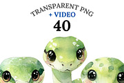 40 Cute Snake Clipart, an Animal Illustration by Pati Charm Studio (Thumbnail 1 of 9)