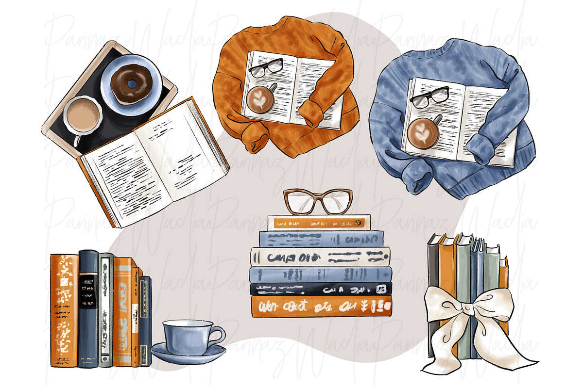 Girls with Books, a Person Illustration by Parinaz Wadia Design (Photo 9 of 11)