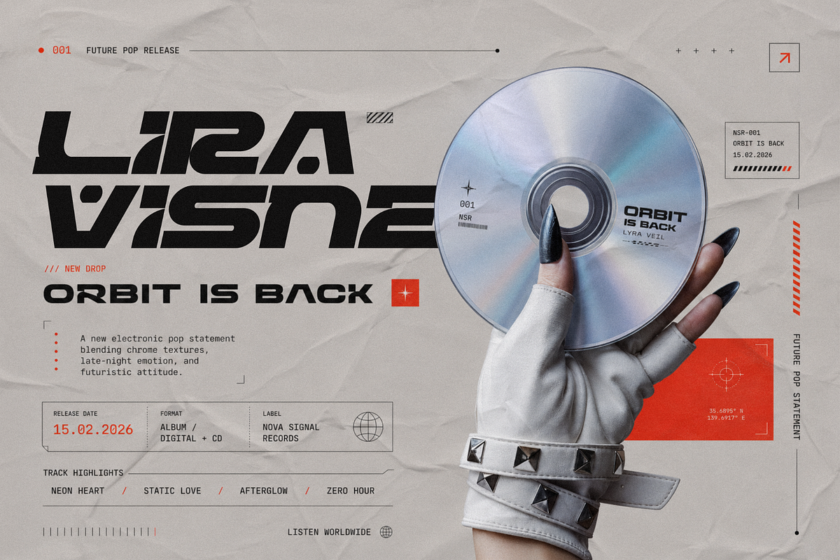 Avendisk – Bold Futuristic Font, a Sans Serif Font by figuree studio (Photo 10 of 10)