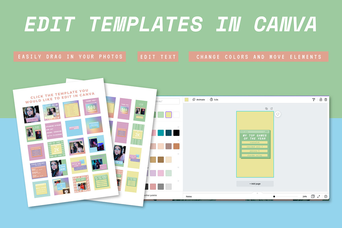 Retro Computer Aesthetic Instagram, a Social Media Template by Liseno Designs (Photo 6 of 8)