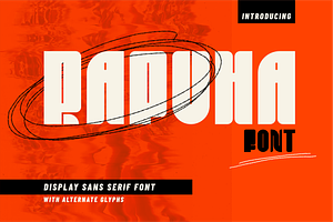 Rapuha - geometric display typeface