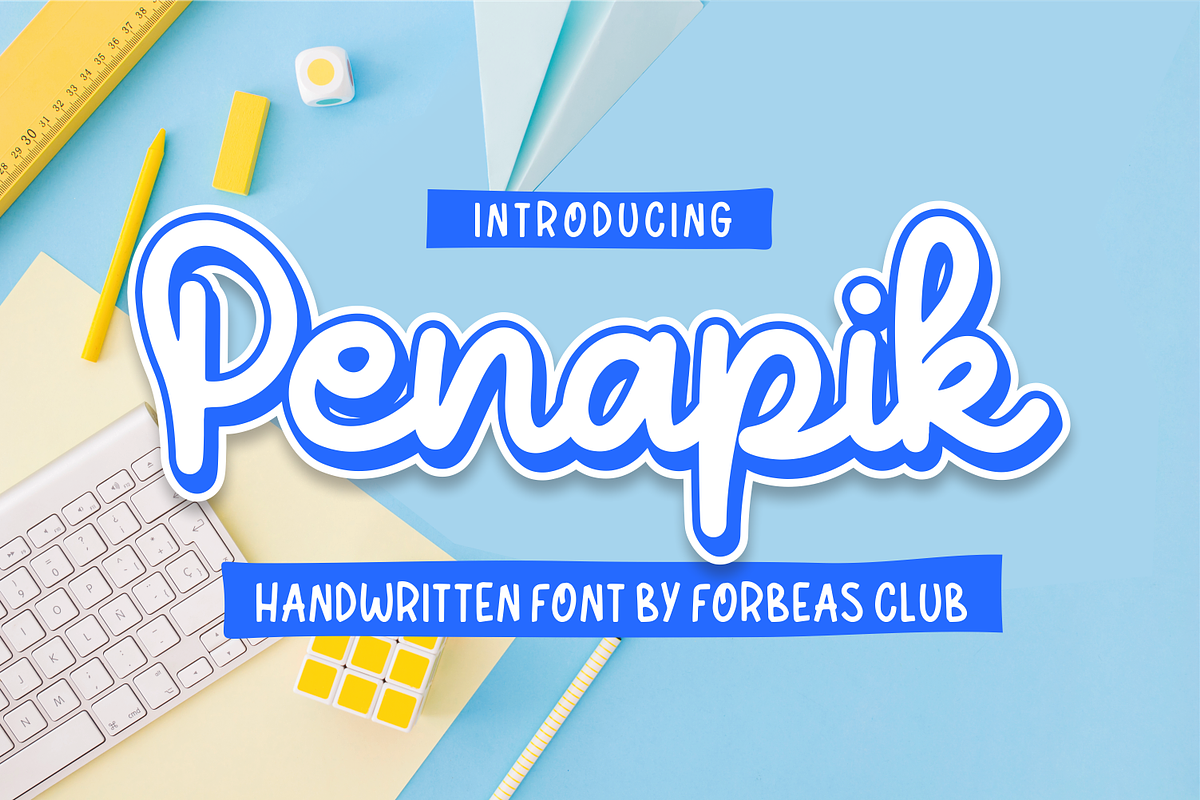 Penapik, a Script Font by Forberas Club (Photo 1 of 7)