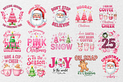 Pink Christmas Bundle, an Illustration by DreamCafeArt (Thumbnail 2 of 8)