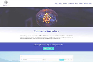 Life Coaching Website Template, Divi