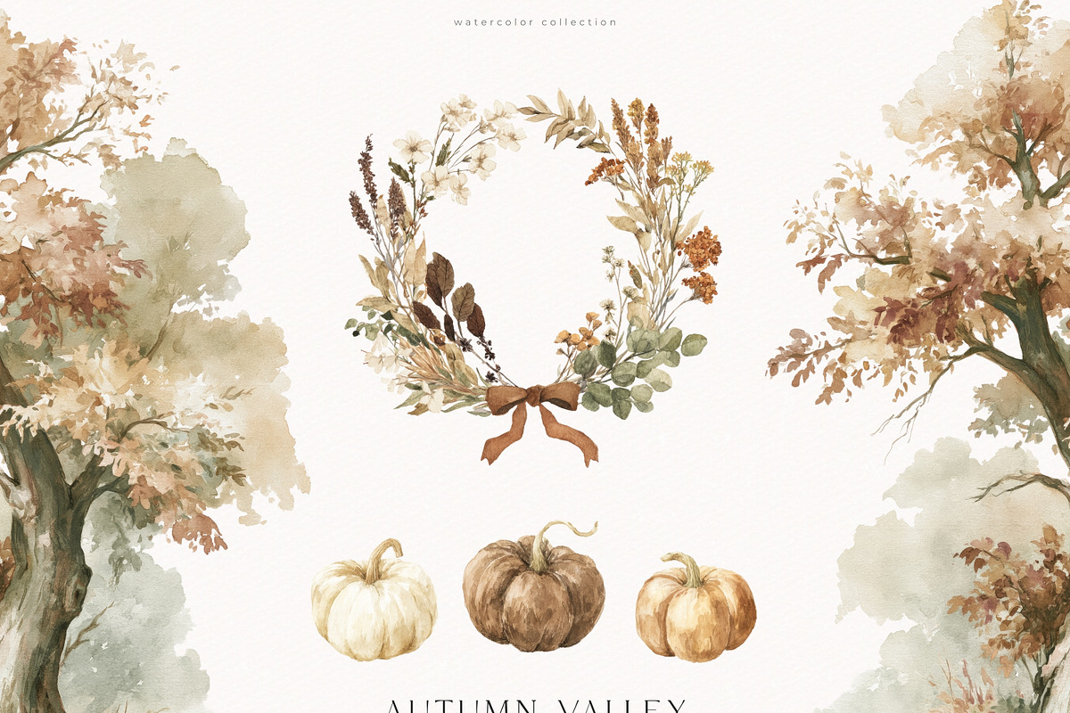 Autumn Valley Collection, a Seasonal Illustration by PeDe Designs (Photo 6 of 34)