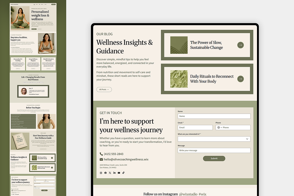 Wellness & Life Coach Website, a Wix Template by Kitteeh (Photo 5 of 20)