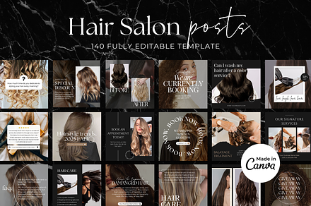 Hair Instagram Post Template