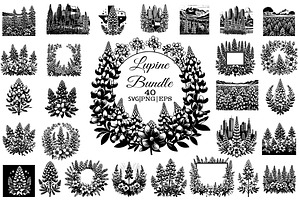 Lupine Bluebonnet Bundle, an Illustration by FITALARTSNEDIGI