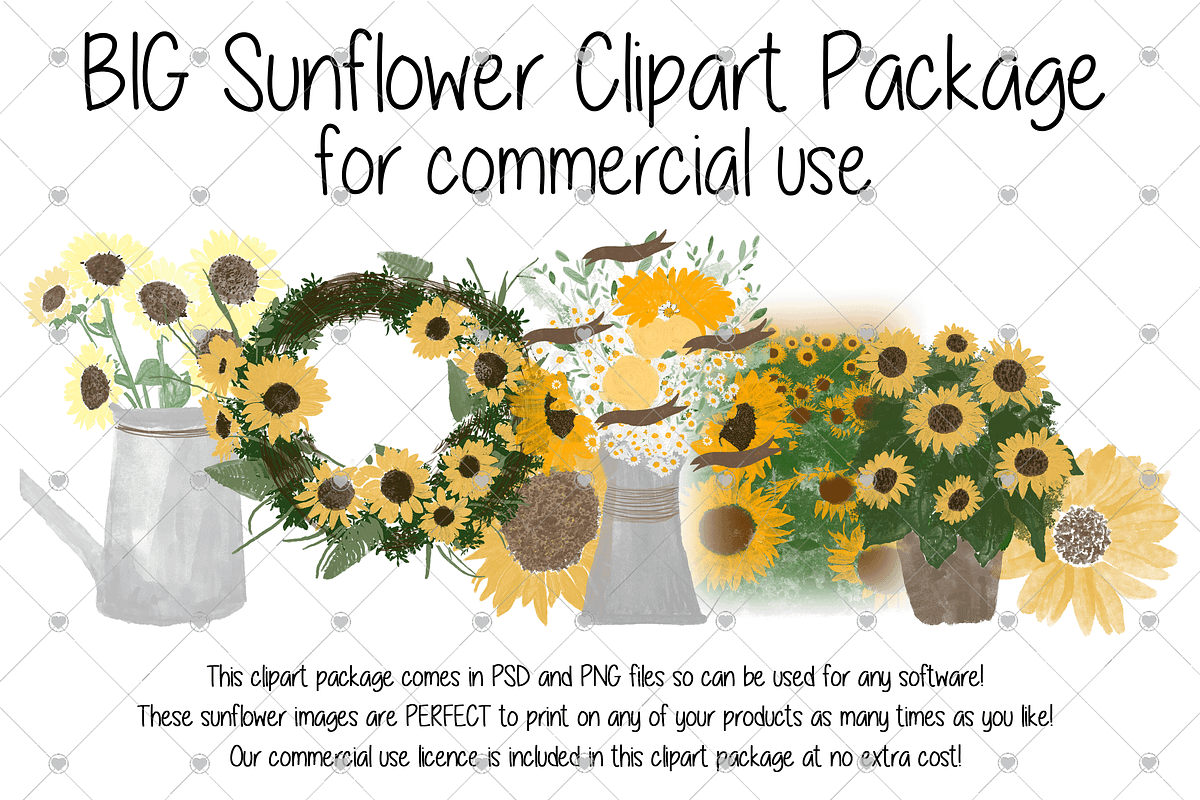 Sunflower, Rustic, Flower, Sunflower, an Illustration by CommercialCliparts
