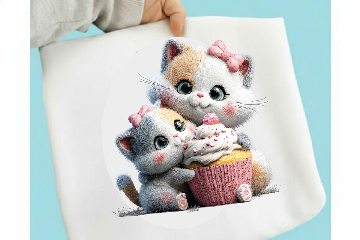 Whimsical Mother's Day Cat Clipart B, an Illustration by SVGArt (Photo 5 of 9)