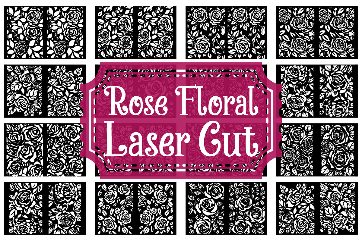 Elegant Rose Floral SVG Laser Cut, an Illustration by RVECT