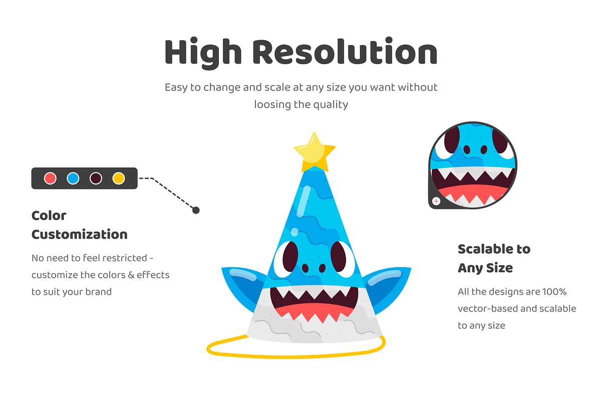 Birthday Hat Stickers, an Emoji Icon by Vectors Market (Photo 3 of 5)