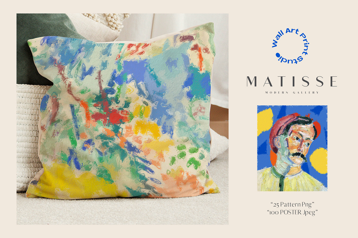 Matisse Modern Gallery 3, a Background Graphic by Wall Art Print Studio (Photo 13 of 16)