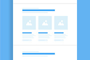 Modern Website UI Wireframe Design, a Landing Page Template by MightyDesign (Thumbnail 4 of 9)
