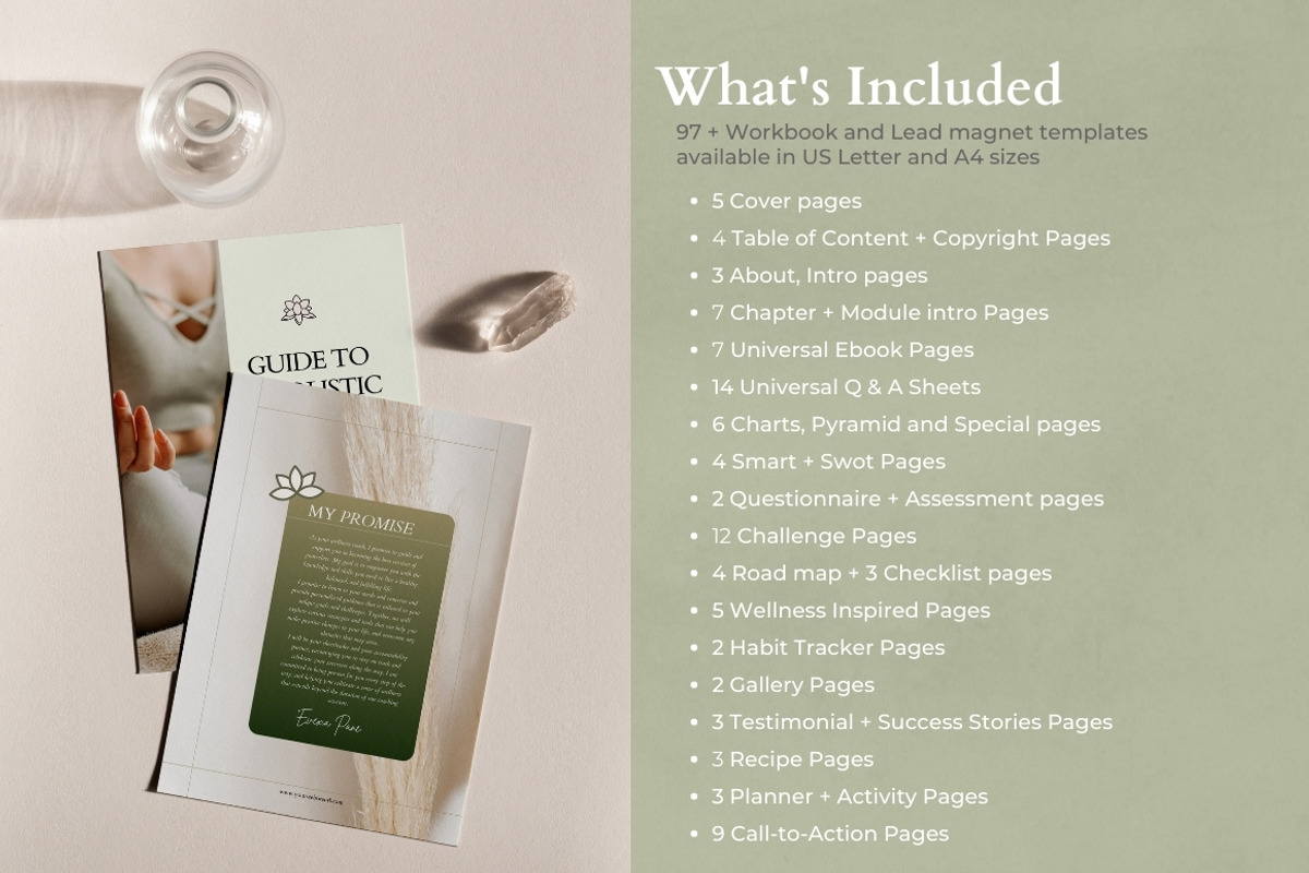 Wellness Coach Workbook Canva preview 3