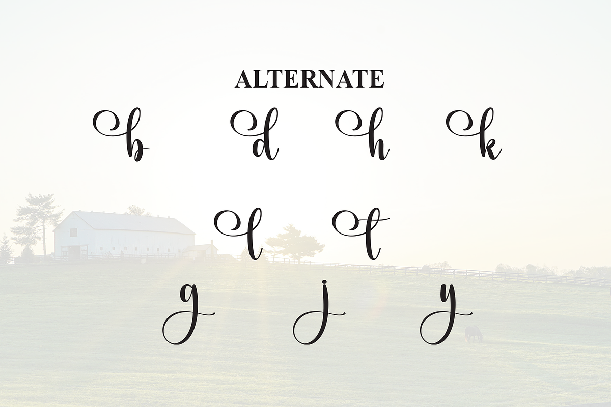 Monday Farmhouse | Script Font, a Handwritten Font by Scratchones