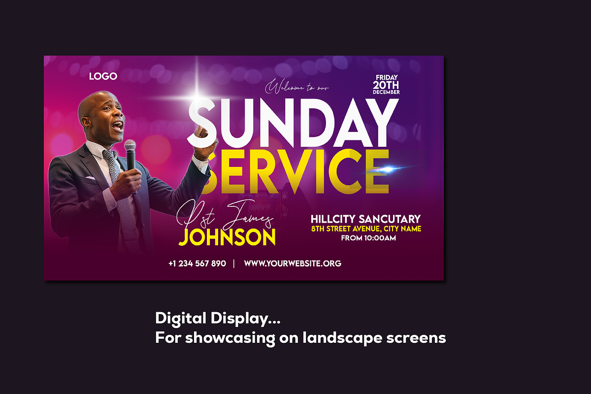 4-in-1 Church Flyer Template, a Social Media Template by Sipi_Graphics (Photo 3 of 6)