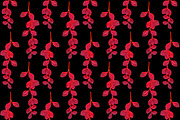 Tropical liana red leaves seamless, a Pattern Graphic by Nikelser (Thumbnail 3 of 3)