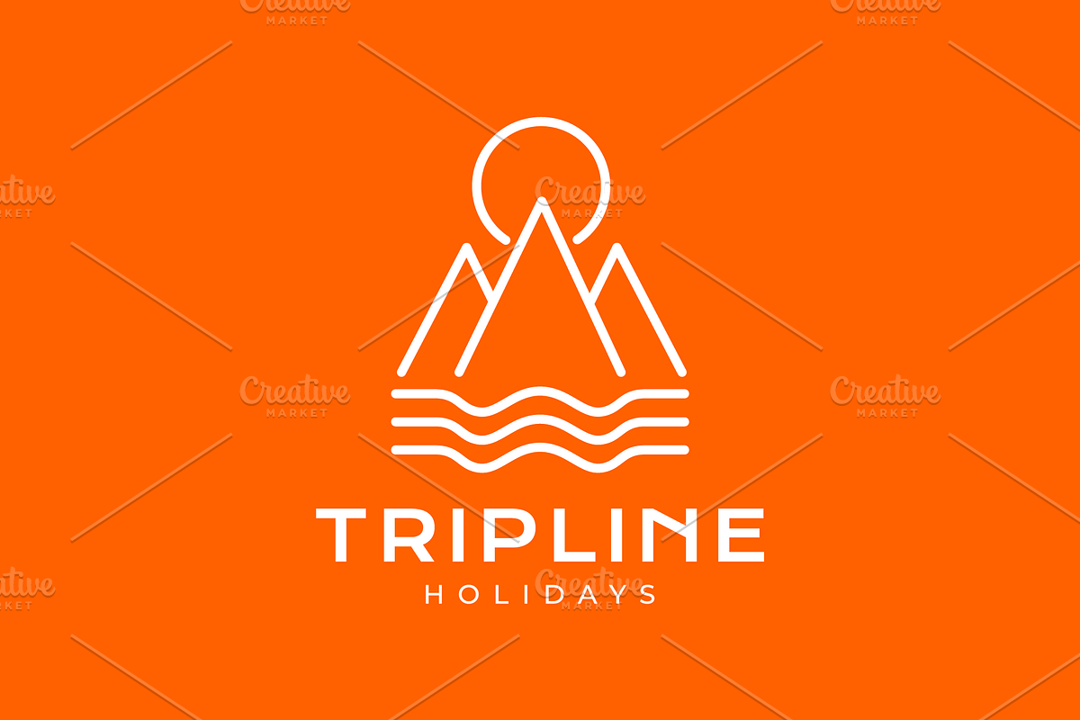 hiking trip outdoor mountain logo, a Branding & Logo Template by devastd
