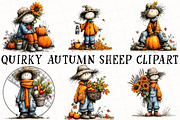 Quirky Scarecrow PNG Clipart, a Seasonal Illustration by OK Design (Thumbnail 2 of 6)