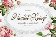 Hauliot Roisy | Handwritten Romantic, a Script Font by gracetype_studio (Thumbnail 1 of 12)