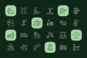 Animated Farm and Agriculture Icon, an Outline Icon by Prosymbols (Thumbnail 2 of 3)