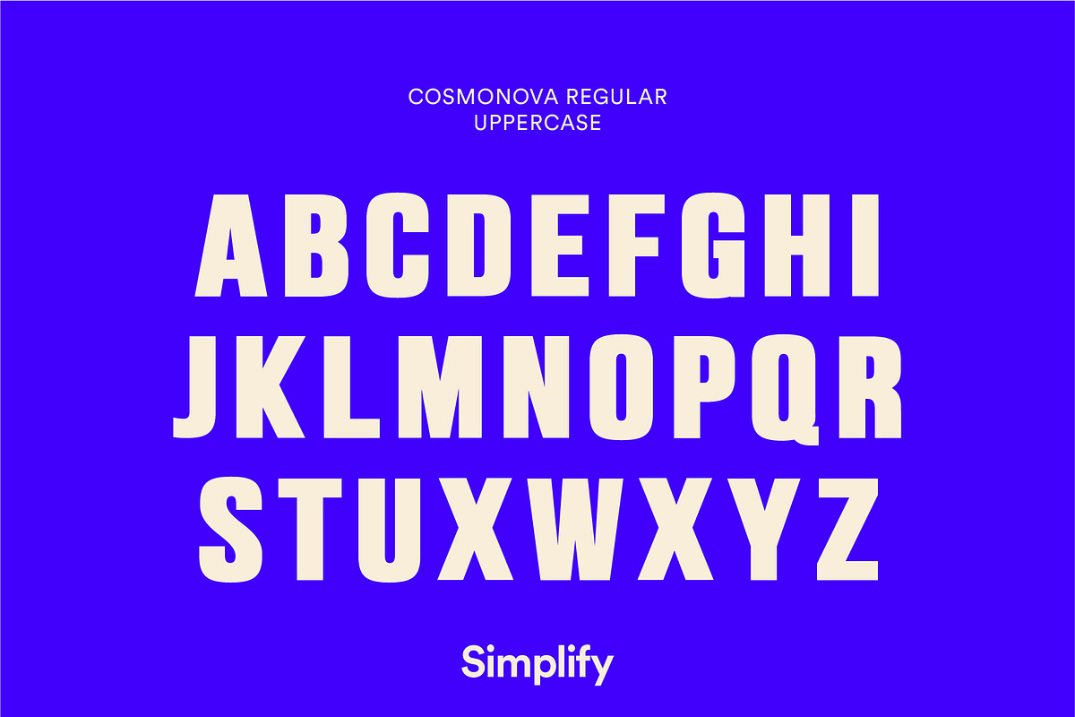 Cosmonova - Bold Display Font, a Font by Simplify Creative (Photo 2 of 12)